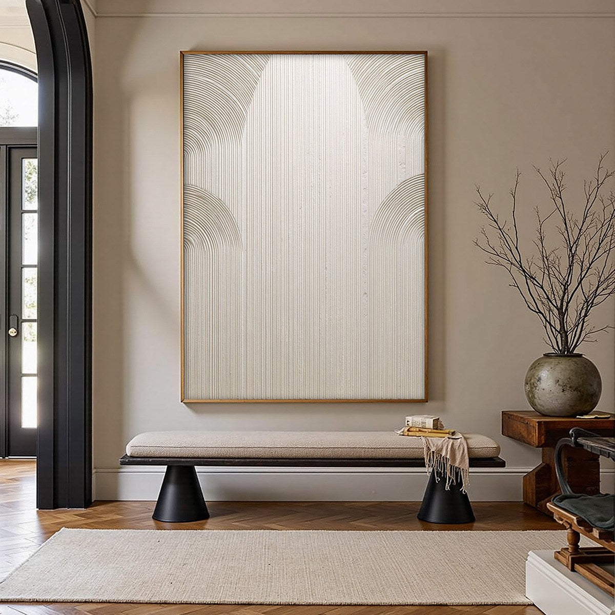 ZENITH: Minimalist Textured Arch Wall Art - Image 2