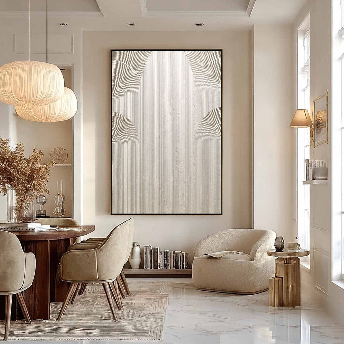 ZENITH: Minimalist Textured Arch Wall Art - Image 4