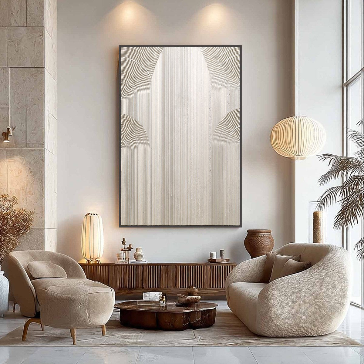 ZENITH: Minimalist Textured Arch Wall Art - Image 6