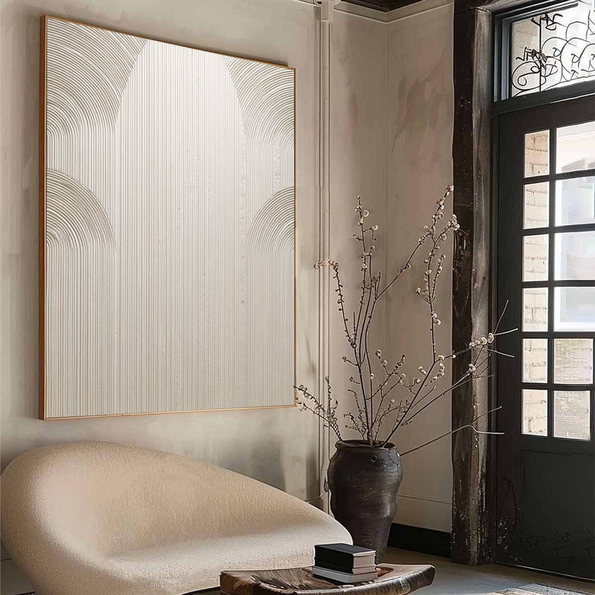 ZENITH: Minimalist Textured Arch Wall Art - Image 8