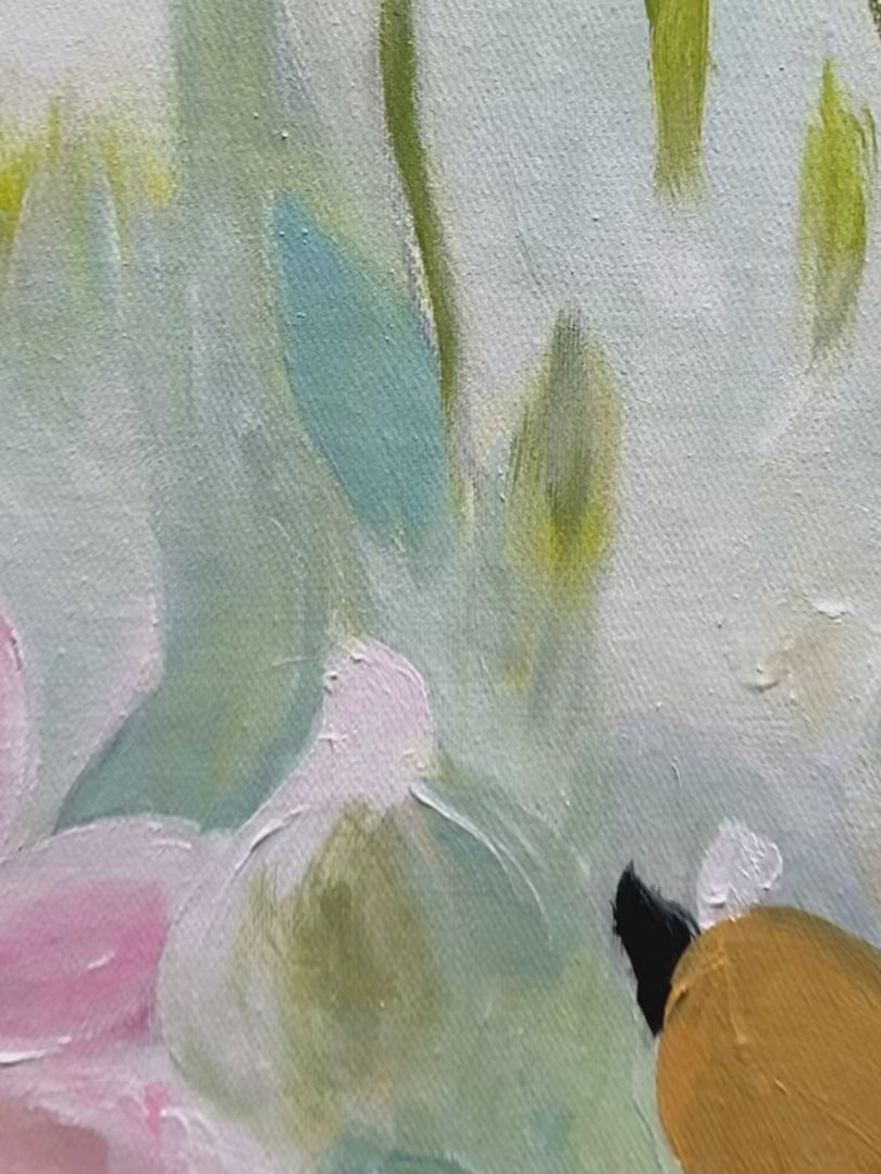 SECRET GARDEN: Dreamy Floral Oil Painting - Image 4
