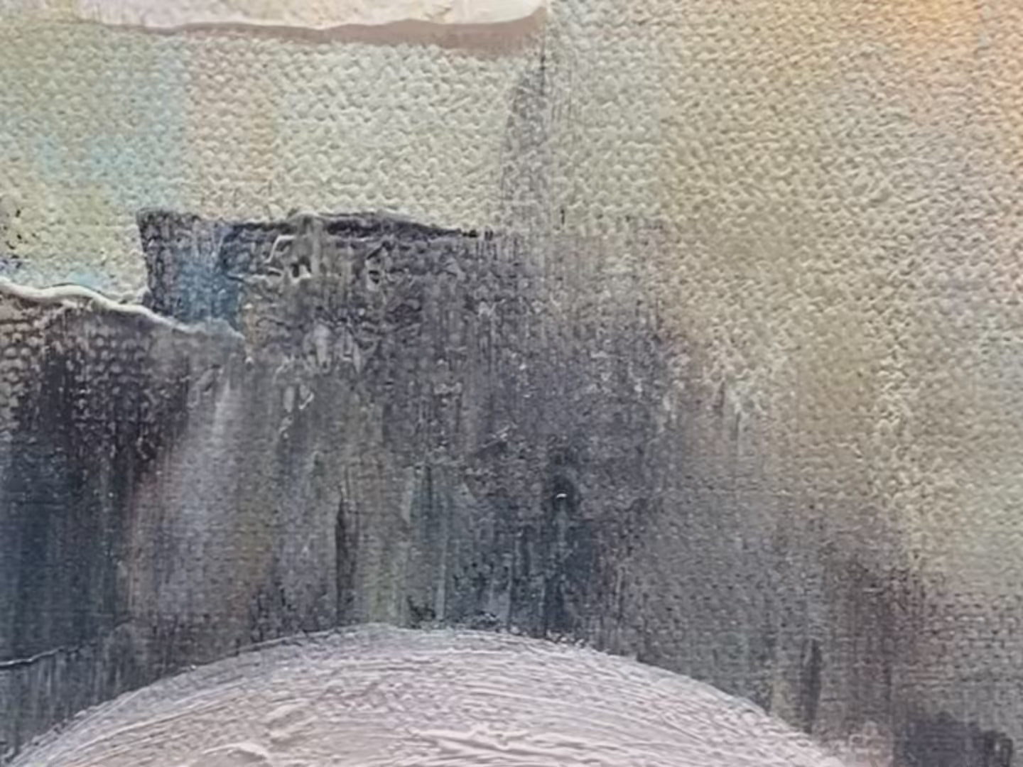 POISED: Textured Minimalist Golf Still Life Oil Painting - Image 3