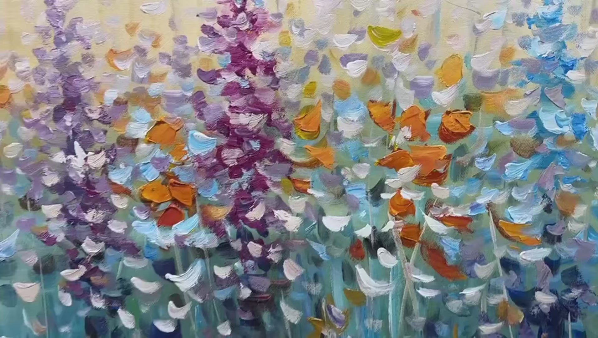 WILD MEADOW: Textured Impasto Wildflower Meadow Painting - Image 4