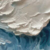 OCEAN'S EMBRACE: Textured Abstract Seascape Oil Painting