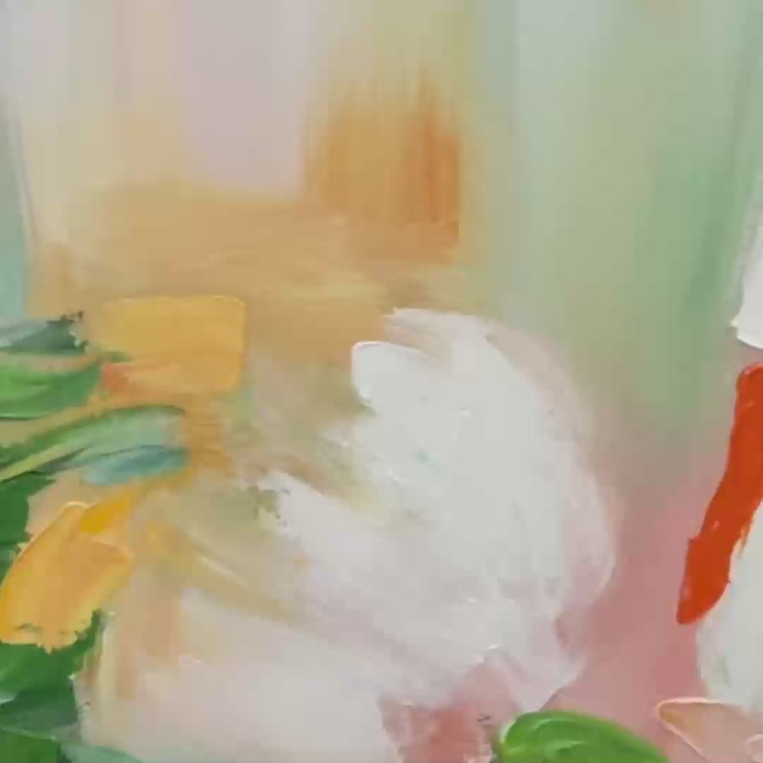 Ready to Ship | BLOOMING ROMANCE: Impressionistic Floral Oil Painting - Image 3