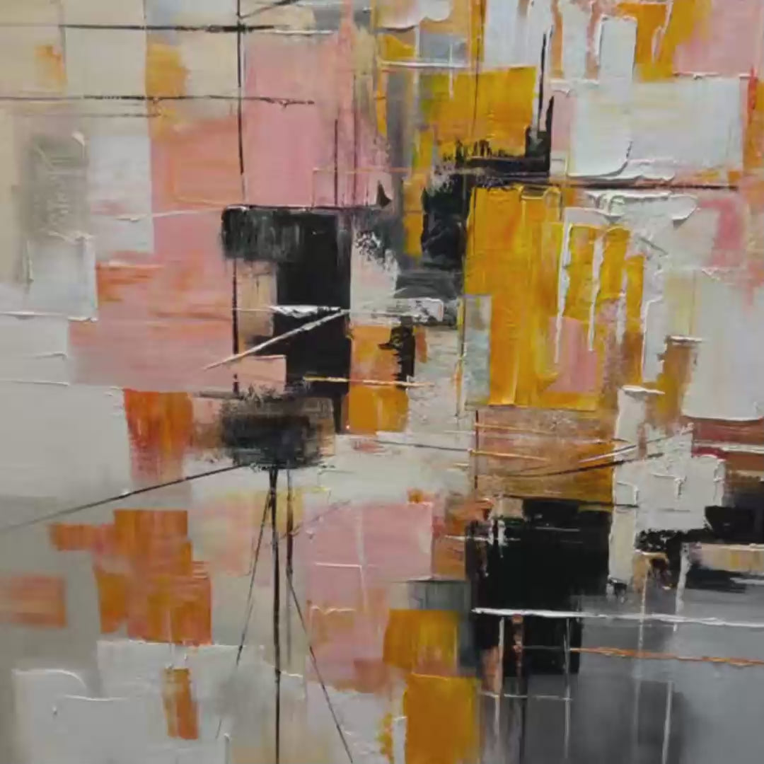 ABSTRACT SYMPHONY II: Colorful Abstract Painting, Textured Wall Art, Vertical Canvas, Modern Art - Image 3
