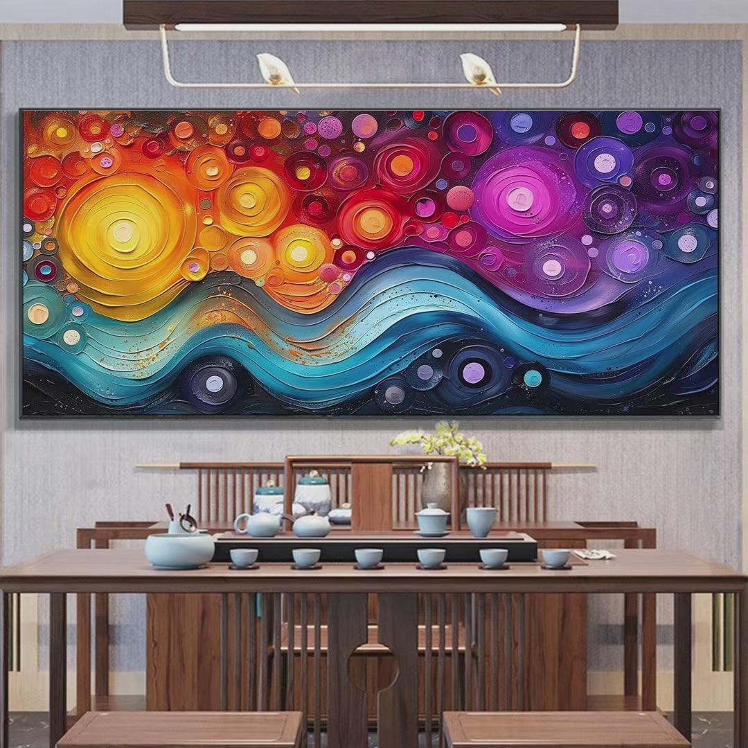 COSMIC WHIRL: Colorful Abstract Swirl Painting - Image 4