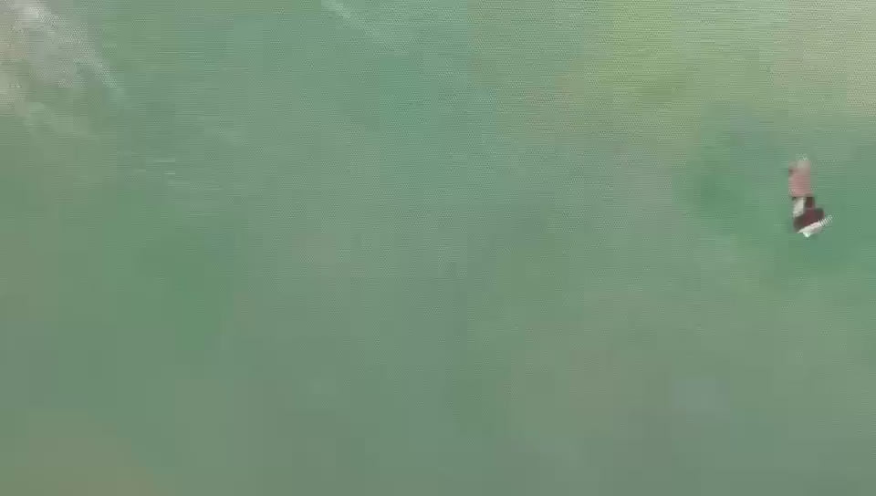 TIDAL CHASE: Aerial Surfer Sports Scene Painting - Image 3