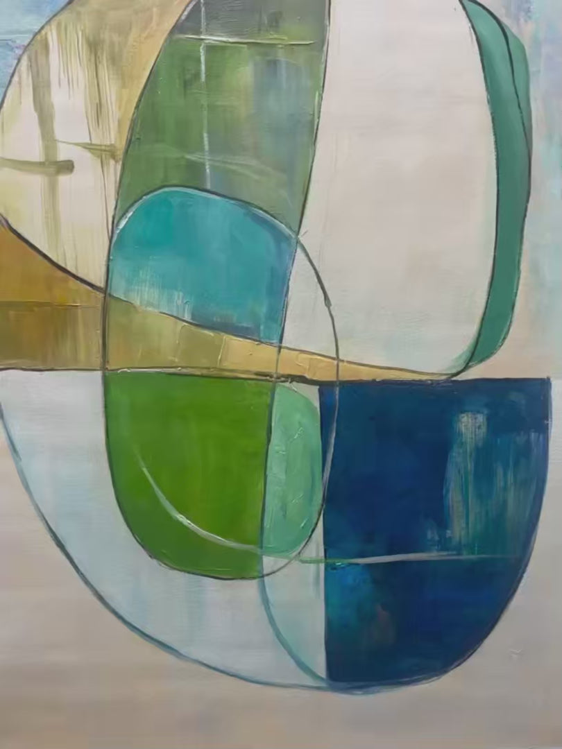 STRATA: Abstract Minimalist-Inspired Oil Painting - Image 4