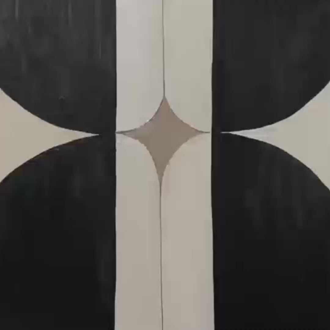 SYMMETRY: Minimalist Geometric Abstract Oil Painting - Image 3