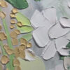 WHISPERING MEADOW: Textured Abstract Floral Painting in Green and Gold