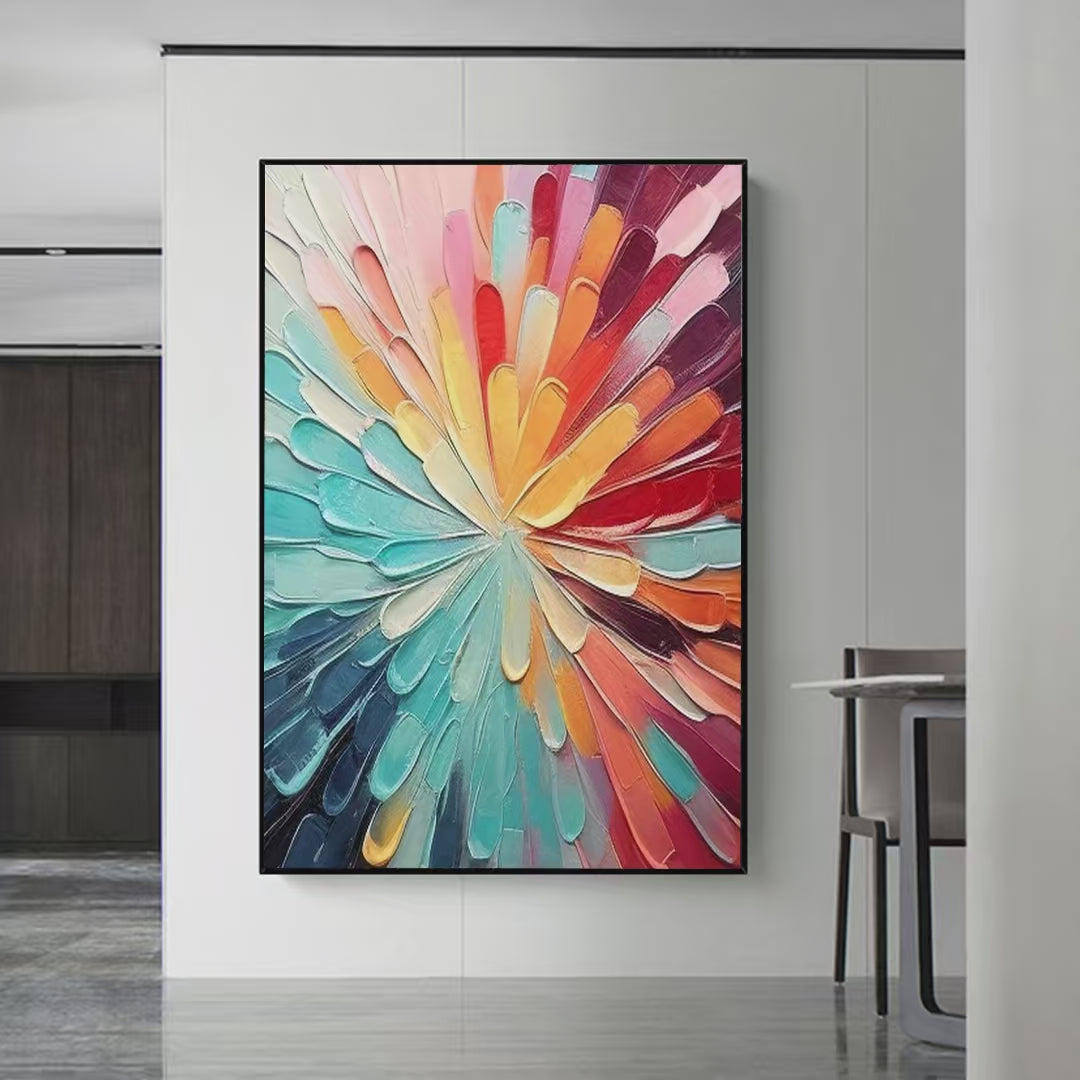 COLORFUL RADIANCE: Abstract Painting in Vibrant Colors - Image 2