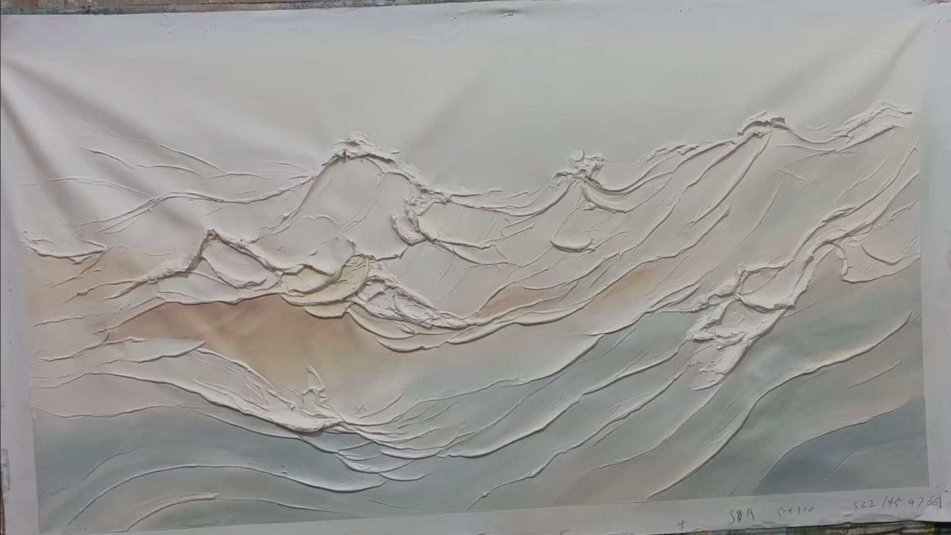 DESERT WINDS: Textured Landscape Impasto Oil Painting on Canvas - Image 4
