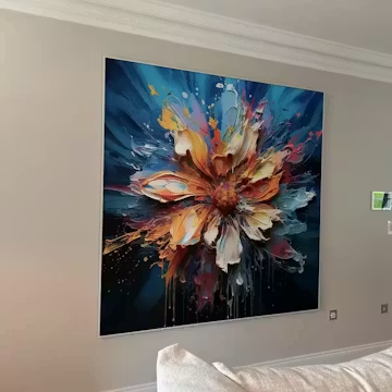 BLOOMING BURST: Textured Impasto Floral Oil Painting photo review