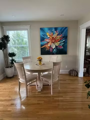 BLOOMING BURST: Textured Impasto Floral Oil Painting photo review