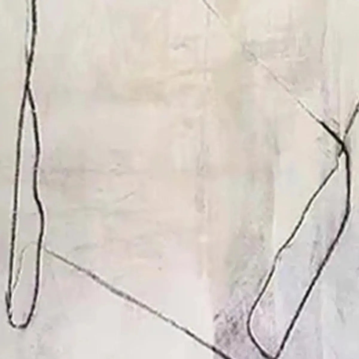MINIMALIST ABSTRACT DUO: Set of 2 Abstract Paintings in Black and White - Image 6