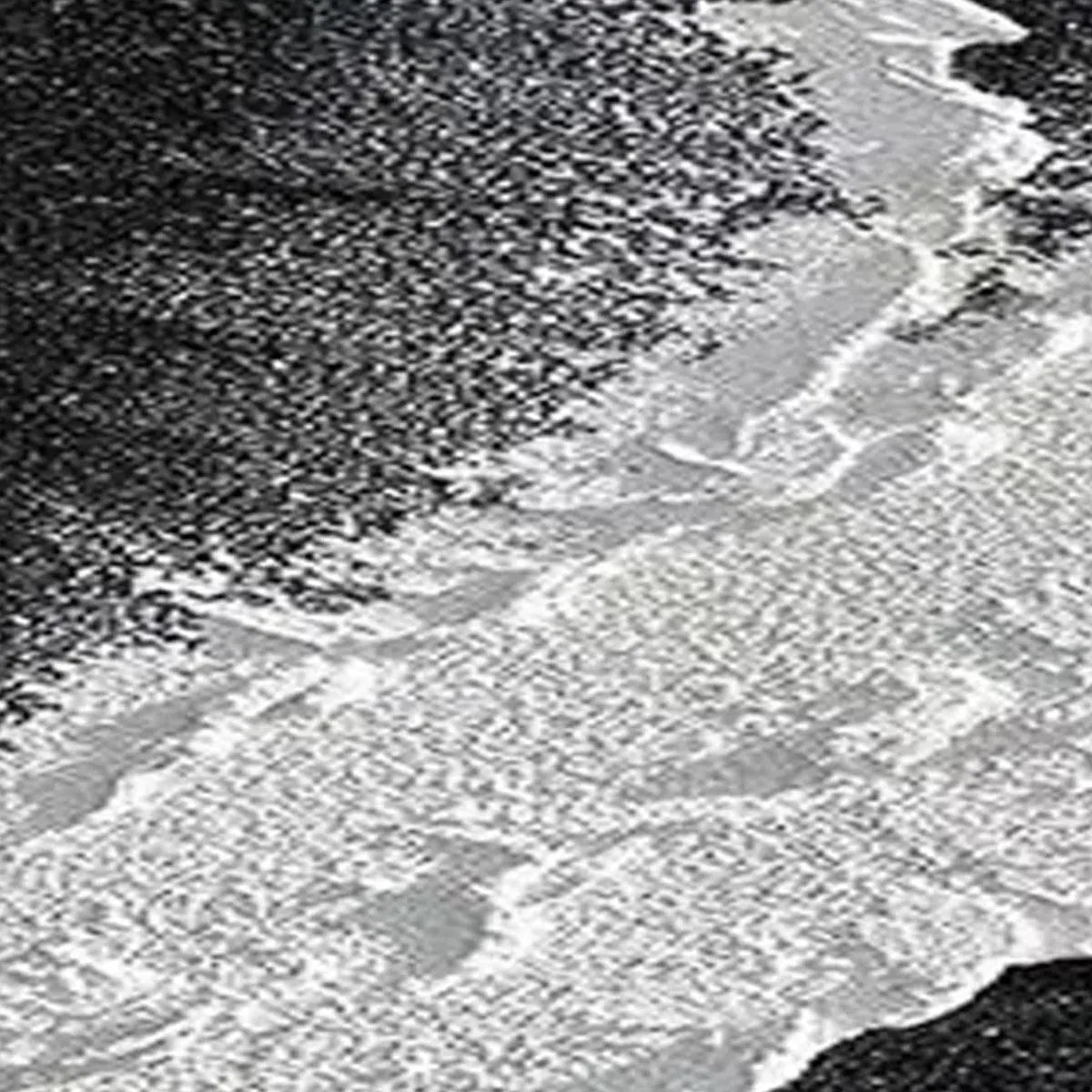 BLACK & WHITE OCEAN TRIPTYCH: Abstract Ocean Painting Set of 3, Vertical Wall Art - Image 7