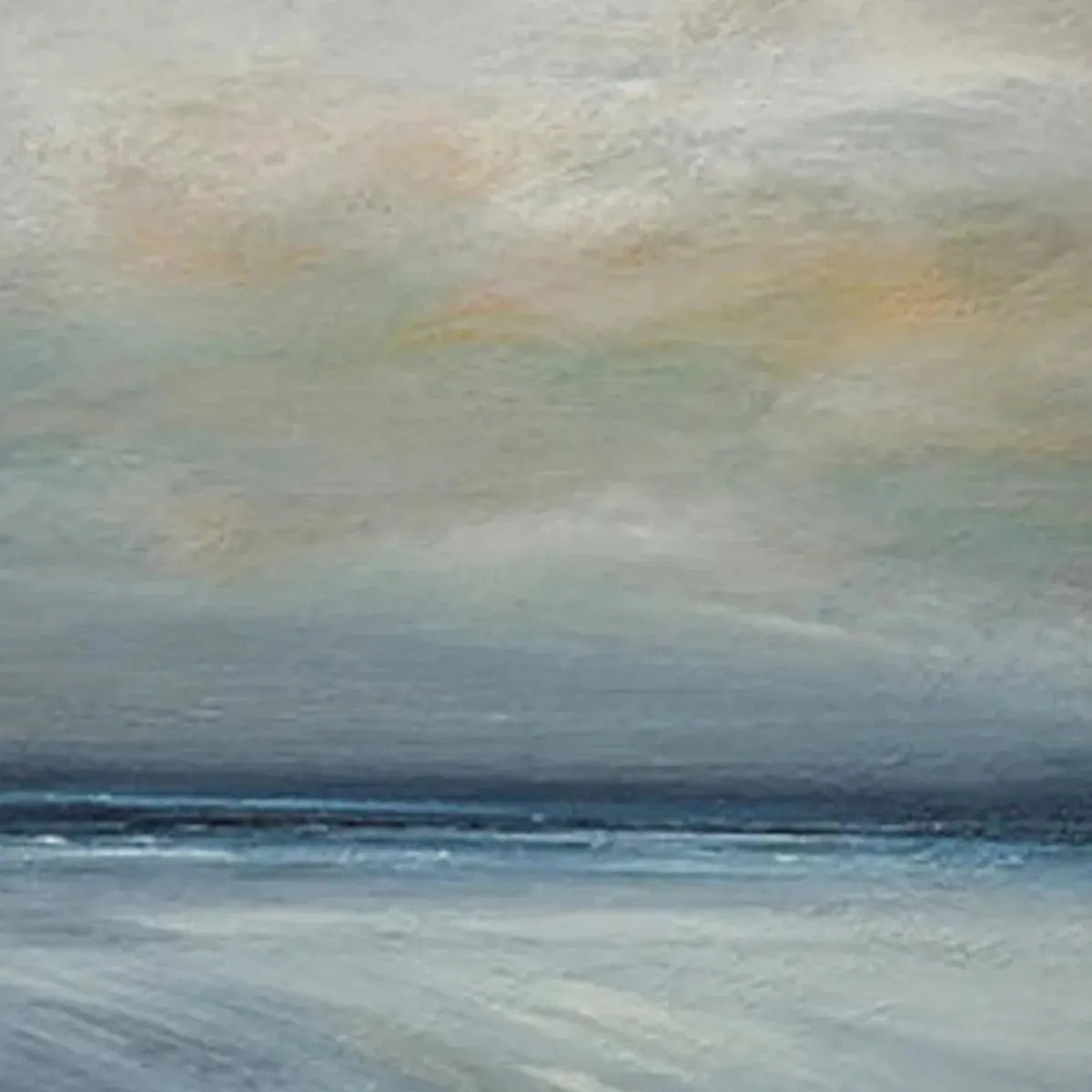 TWILIGHT COAST: Panoramic Coastal Landscape Painting, Horizontal Wall Art - Image 8