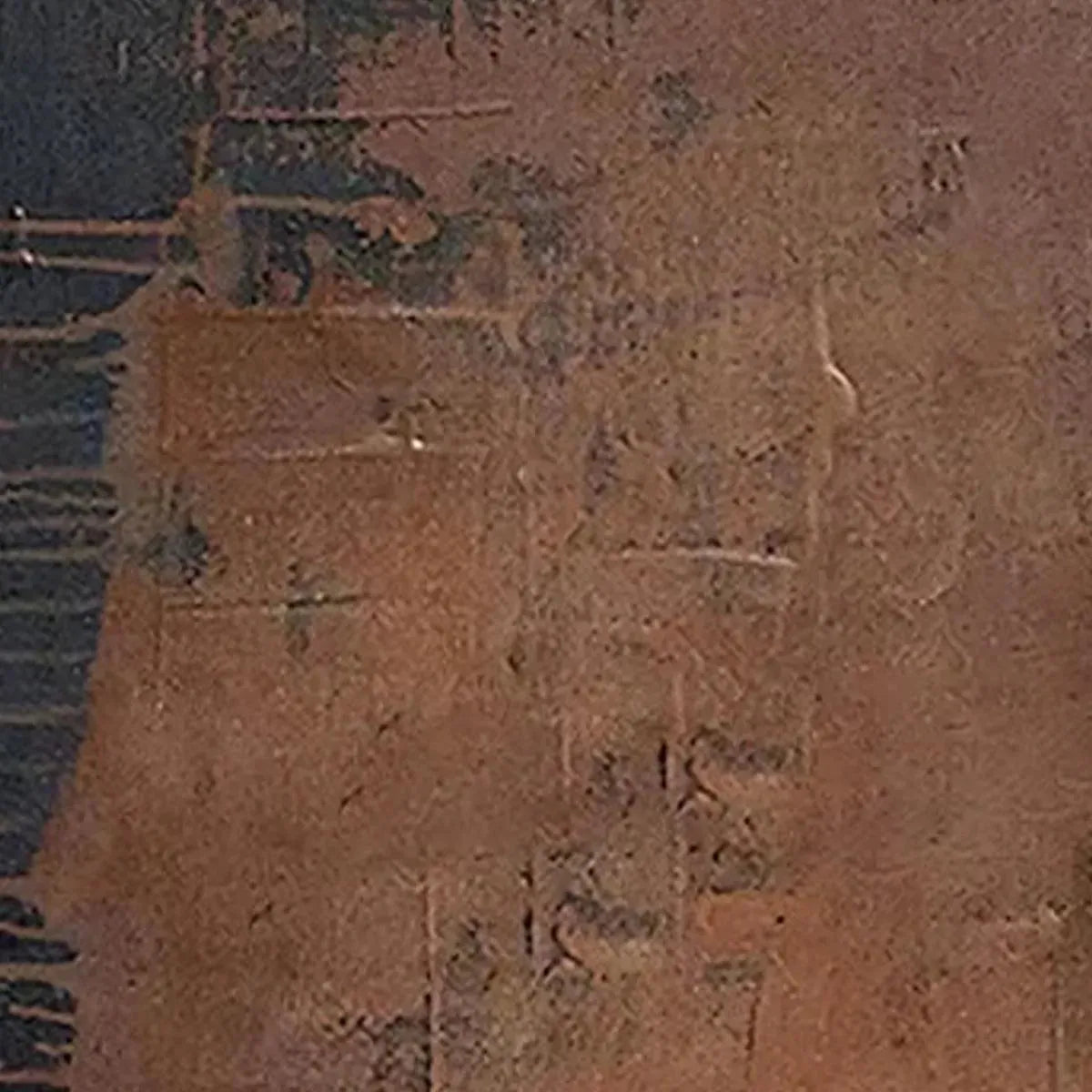 RUSTIC TEXTURE: Textured Abstract Painting in Brown - Image 3