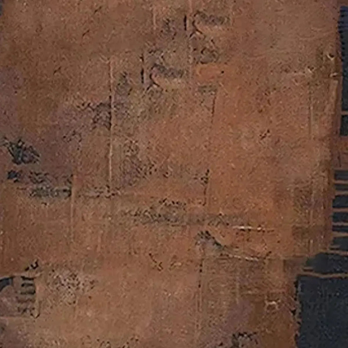 RUSTIC TEXTURE: Textured Abstract Painting in Brown - Image 6