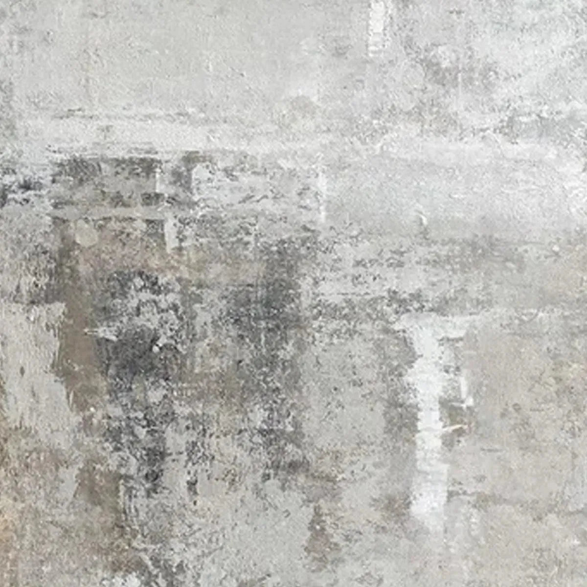 GREY ABSTRACT TEXTURED DIPTYCH: Textured Abstract Painting Set of 2, Vertical Wall Art - Image 4