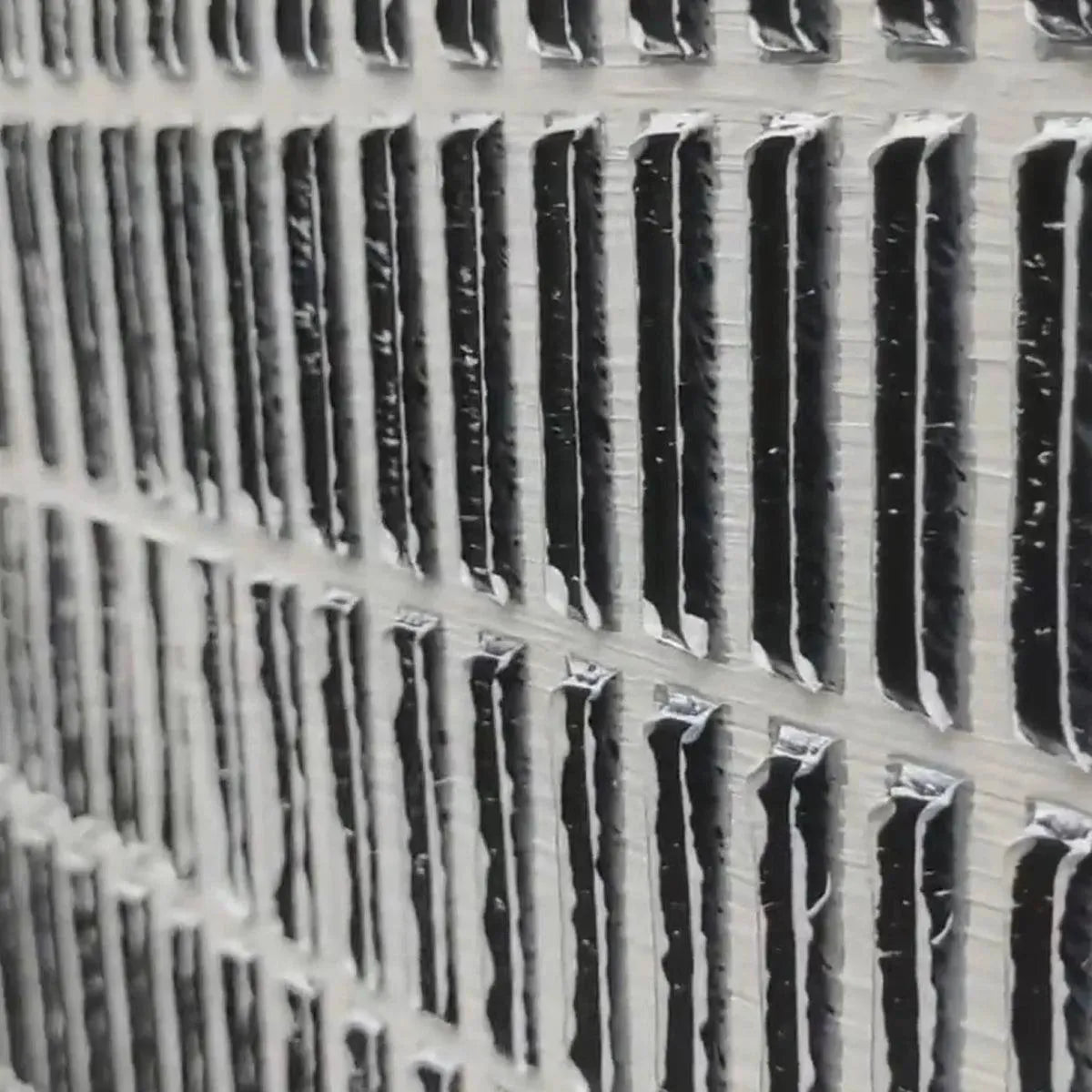 WOVEN TEXTURE: Minimalist Textured Painting in Grey and White - Image 5