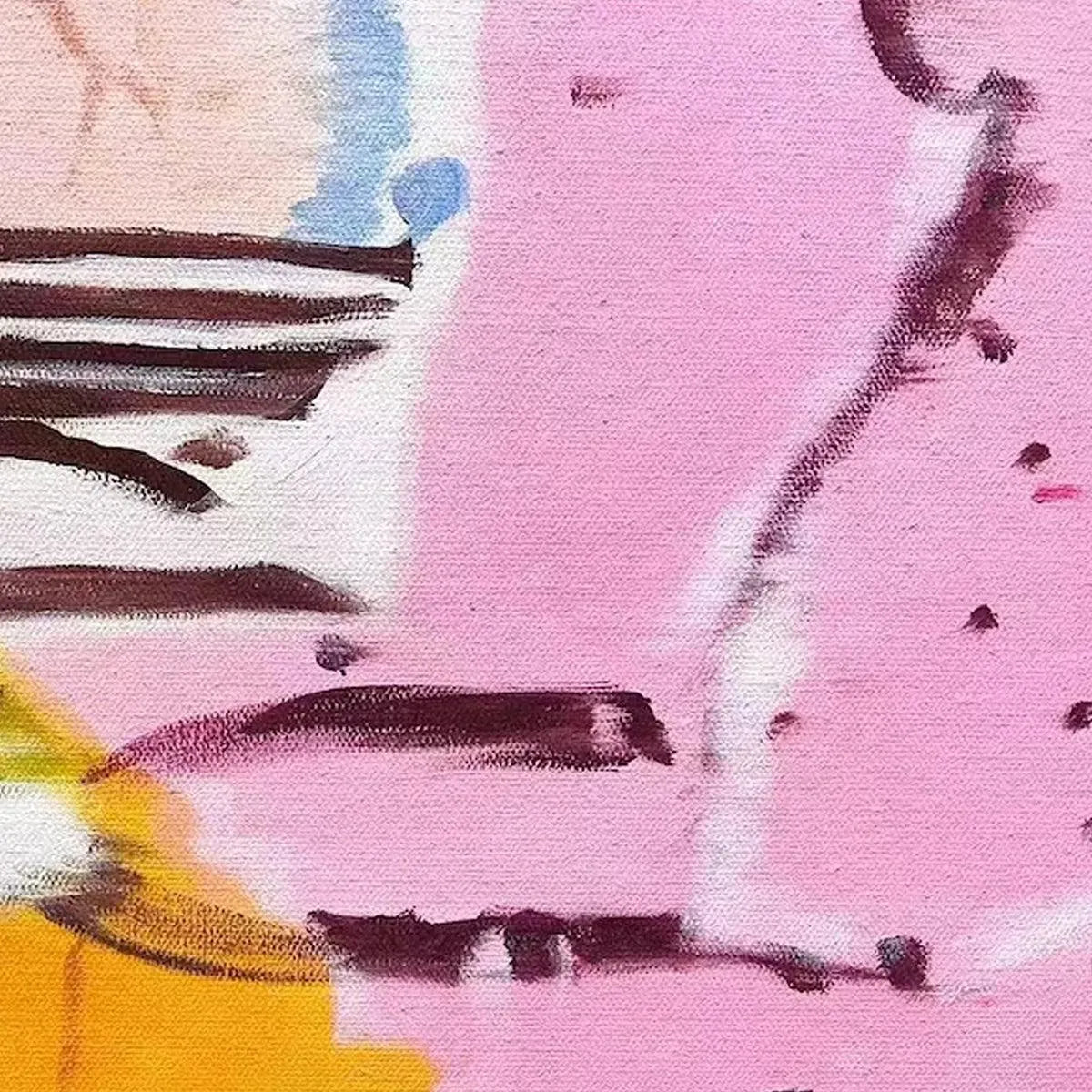 PINK EXPRESSION: Abstract Expressionist Painting, Pink Wall Art - Image 5