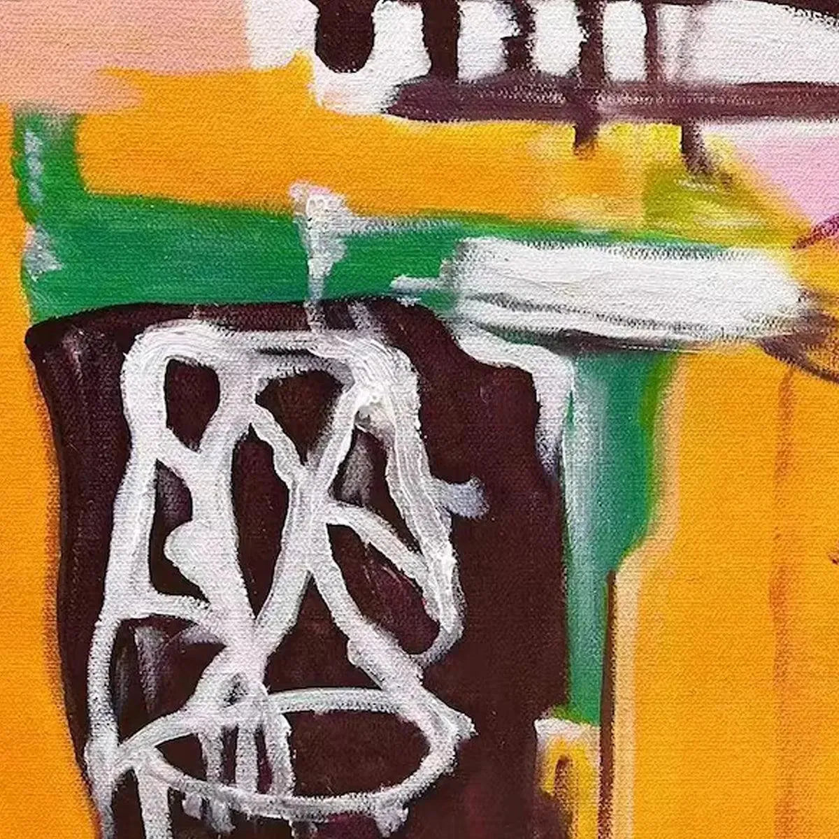 PINK EXPRESSION: Abstract Expressionist Painting, Pink Wall Art - Image 3