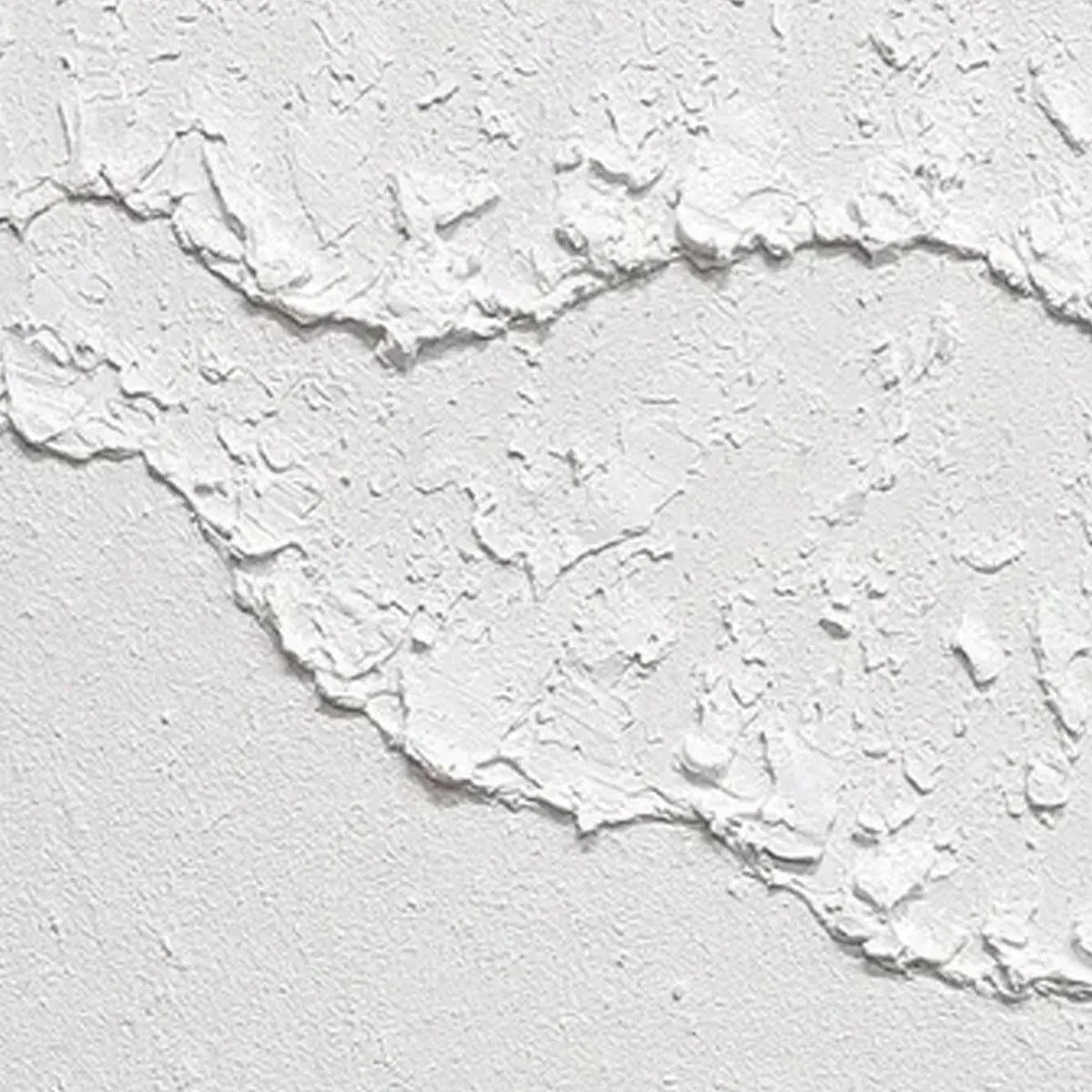 WHITE TEXTURED WAVES DIPTYCH: Textured Abstract Painting Set of 2, Vertical Wall Art - Image 5