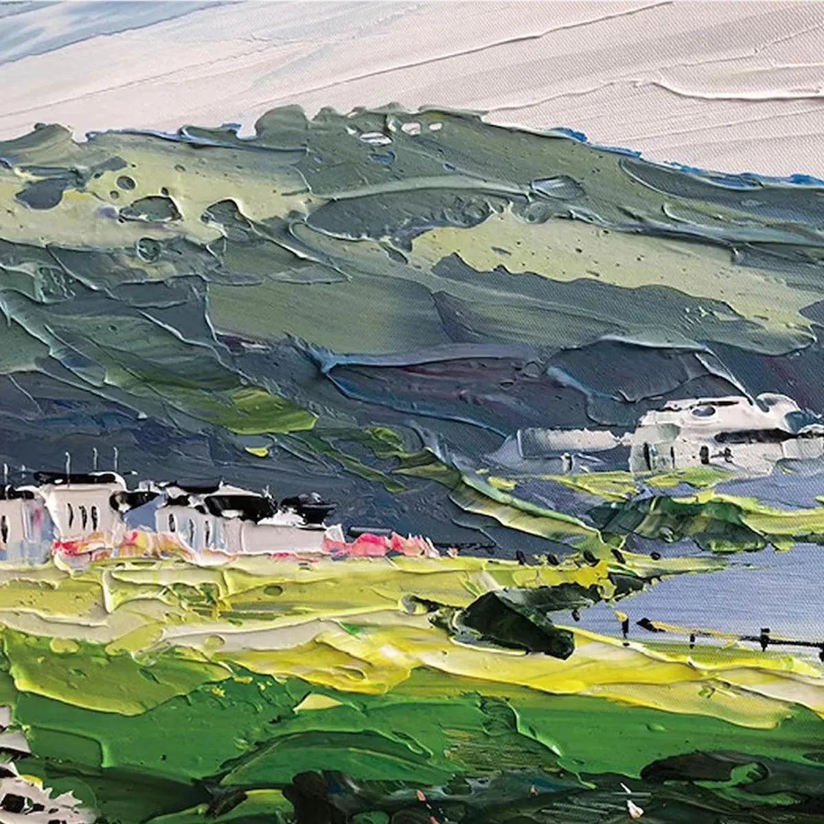 SEASIDE CHARM: Impressionist Coastal Landscape Painting - Image 5
