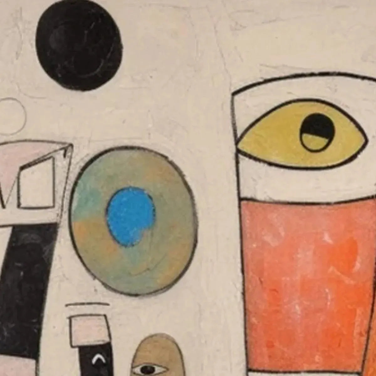 WHIMSICAL FORMS: Colorful Abstract Painting, Vertical Wall Art - Image 7