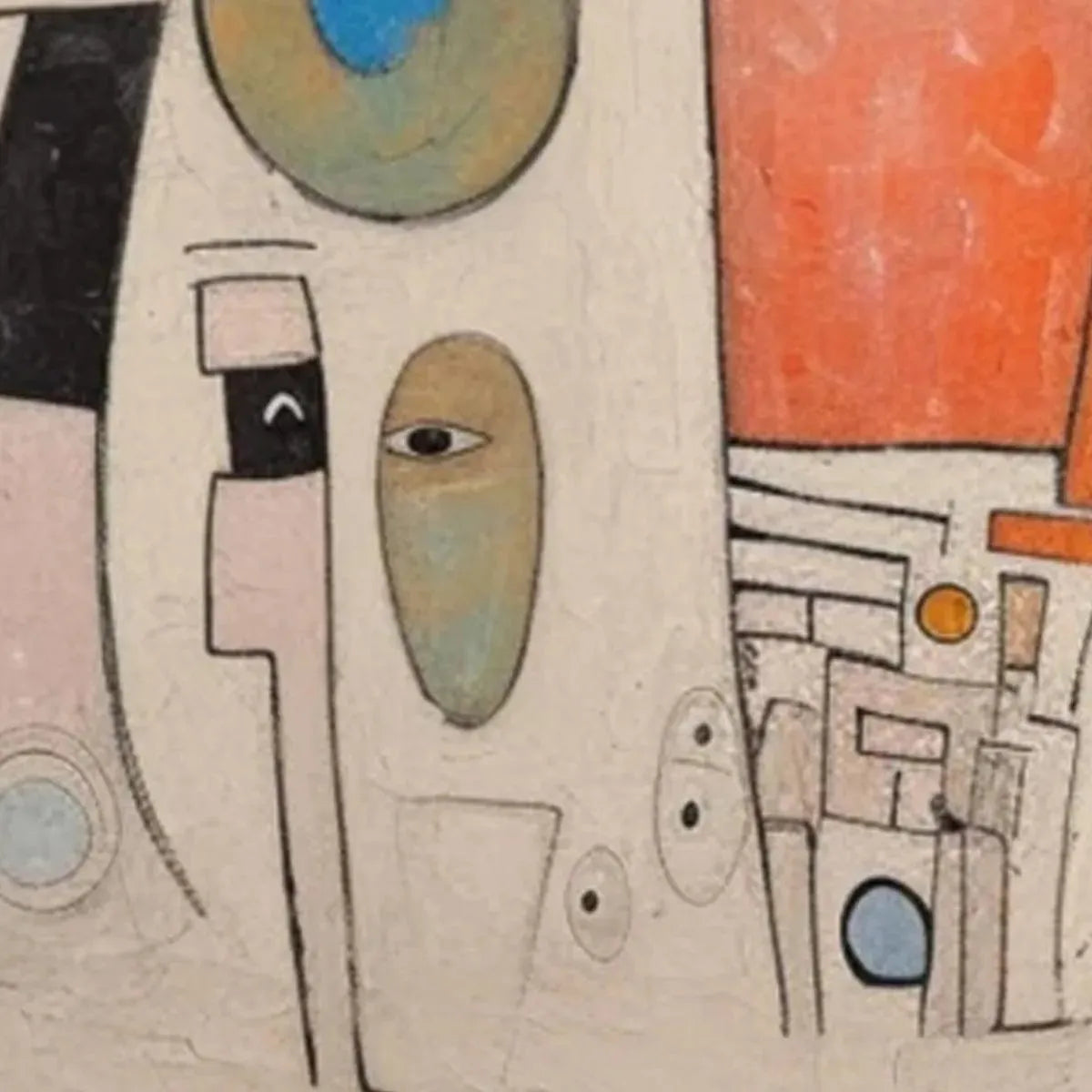 WHIMSICAL FORMS: Colorful Abstract Painting, Vertical Wall Art - Image 4