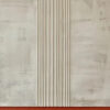 TEXTURED MINIMALIST LANDSCAPE: Terracotta and Beige Abstract Painting, Vertical Wall Art