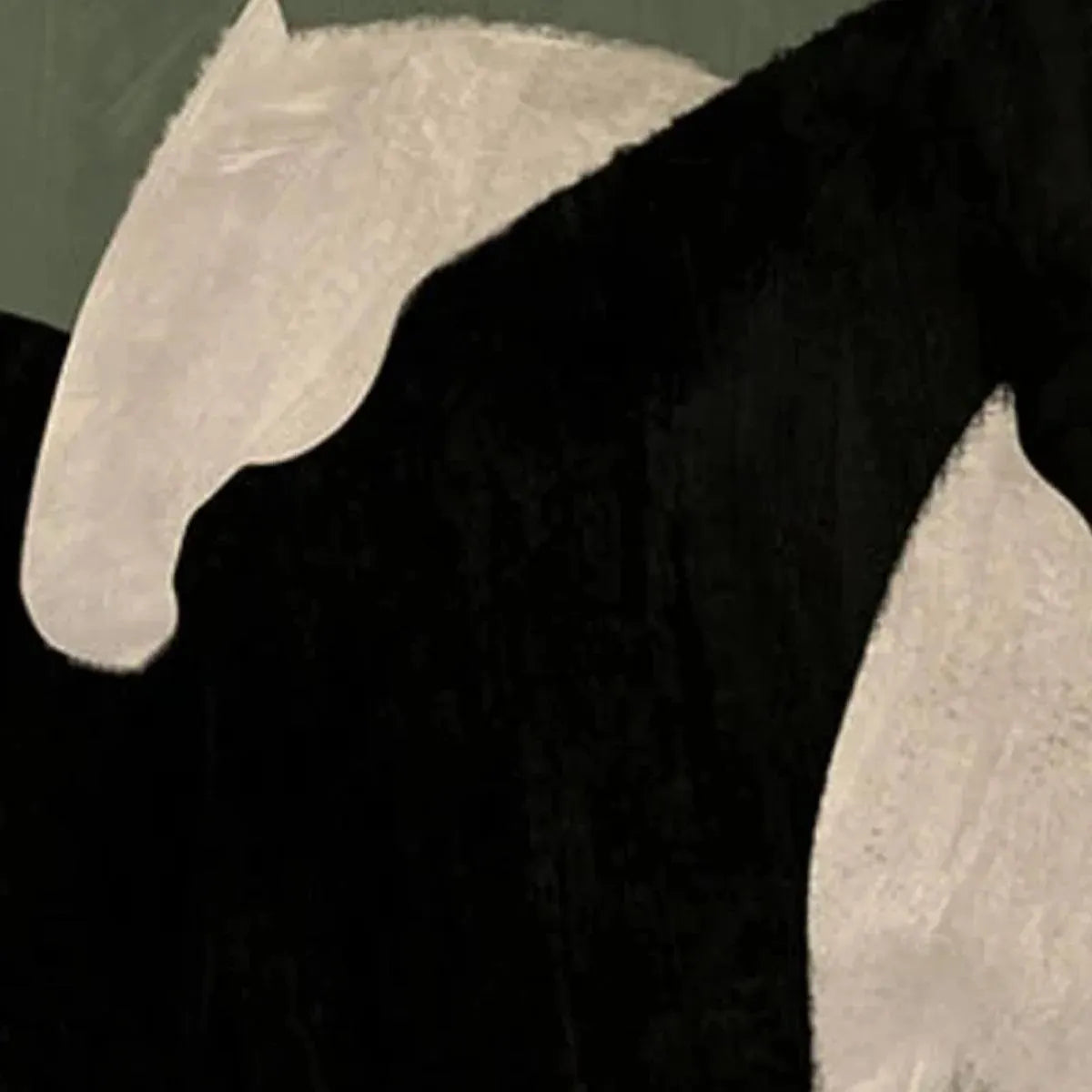 MINIMALIST HORSES: Abstract Horse Painting, Vertical Wall Art - Image 6