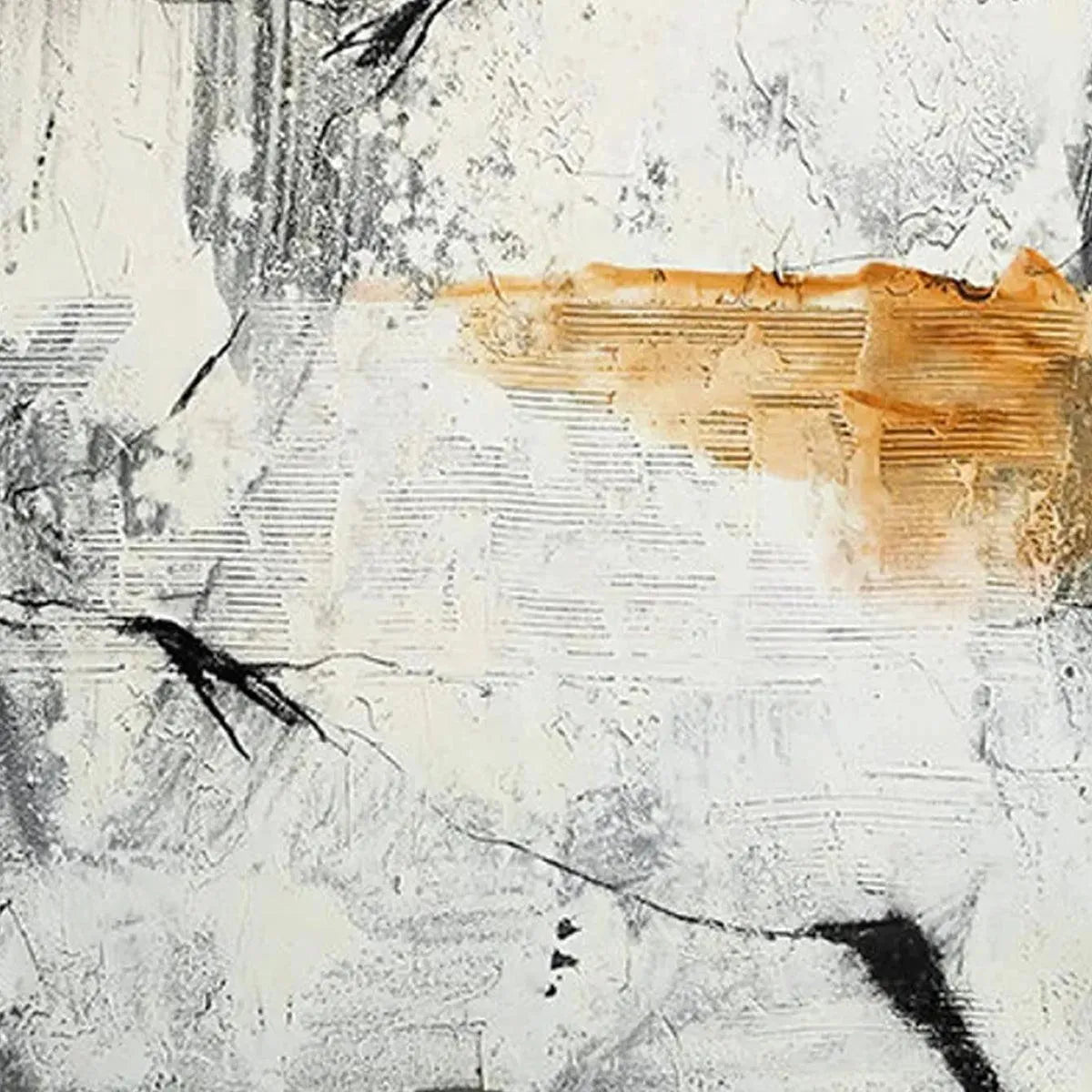 TEXTURED ABSTRACT IN BROWN AND WHITE: Modern Abstract Painting, Vertical Wall Art - Image 7