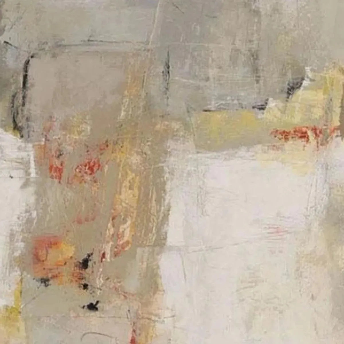 NEUTRAL ABSTRACTION: Minimalist Abstract Painting, Vertical Wall Art - Image 4