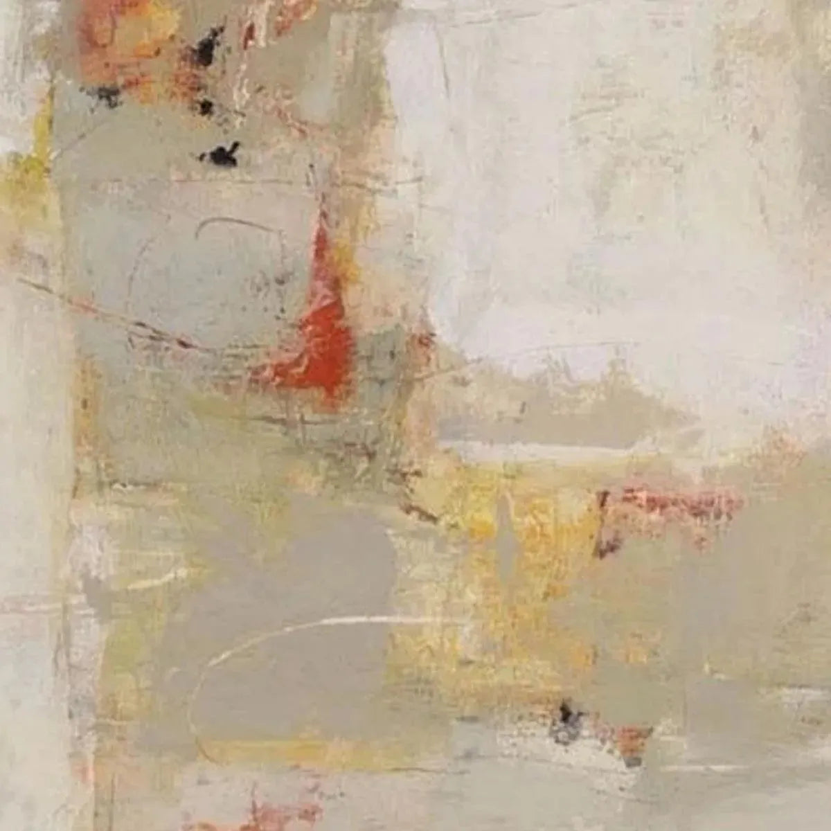 NEUTRAL ABSTRACTION: Minimalist Abstract Painting, Vertical Wall Art - Image 8