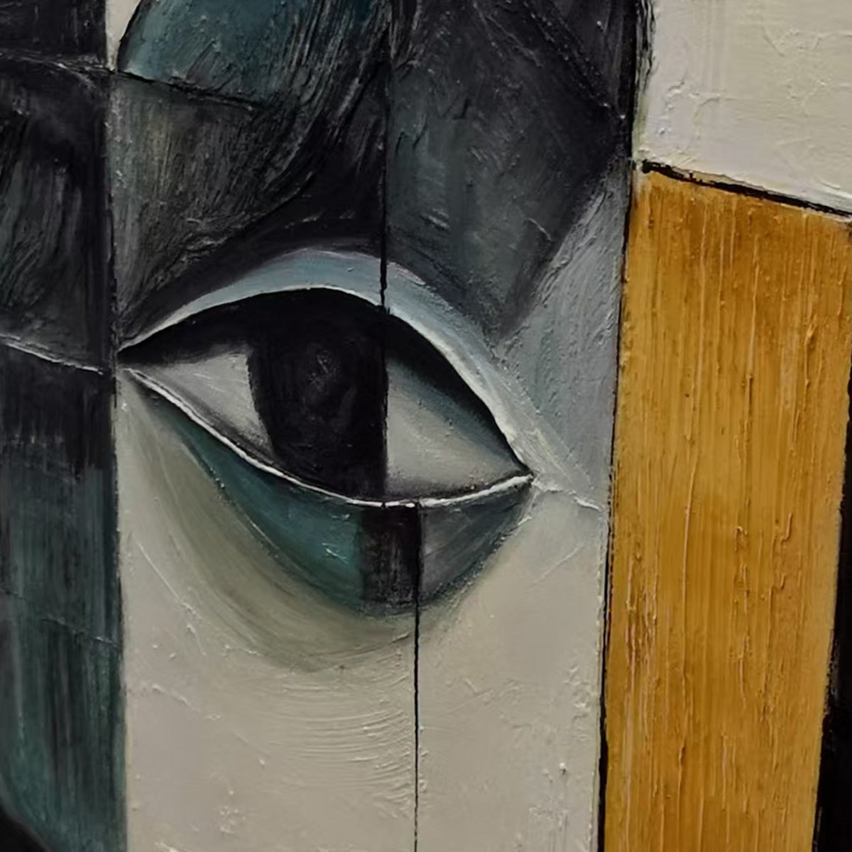REFLECTION: Minimalist Abstract Portrait Oil Painting - Image 3