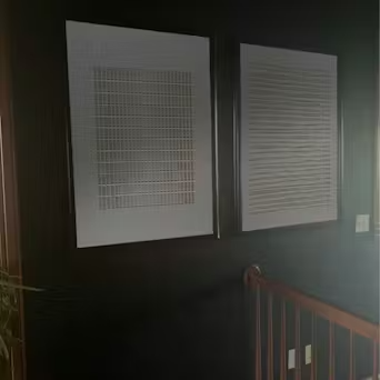 SERENE RHYTHMS: Textured Minimalist Abstract Diptych photo review