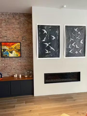 ASCENSION: Beaded Birds on Textured Canvas photo review
