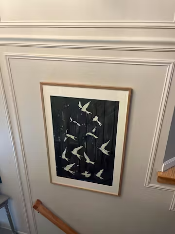 ASCENSION: Beaded Birds on Textured Canvas photo review