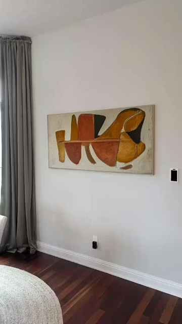 AUTUMN RHAPSODY: Abstract Impasto Palette Knife Oil Painting on Canvas photo review