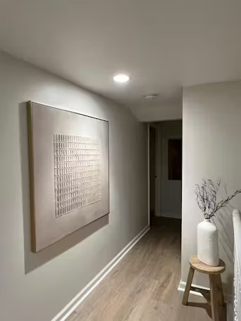 BEIGE GRID: Minimalist Textured Painting in Beige photo review