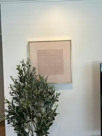 BEIGE GRID: Minimalist Textured Painting in Beige photo review