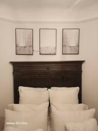ABSTRACT WATERFALL TRIPTYCH: Minimalist Landscape Painting Set of 3 photo review