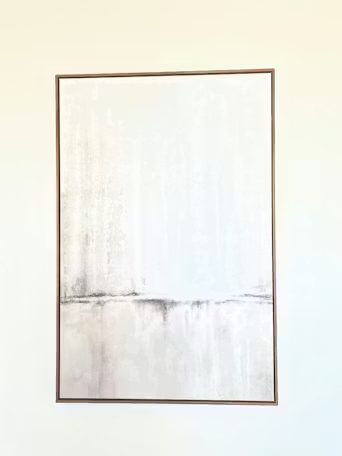 ABSTRACT WATERFALL TRIPTYCH: Minimalist Landscape Painting Set of 3 photo review